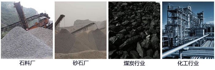 滾筒篩篩沙機適用行業：石料廠，砂石廠，煤炭行業，化工行業等。