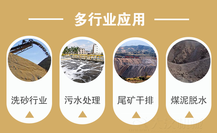 礦用直線振動篩適用行業：洗砂行業，污水處理，尾礦干排，煤泥脫水。
